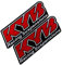 2 Stücke Motocross Motorrad Aufkleber Gabel Aufhängung Aufkleber Bike Logo (Farbe : I, Size : Normalcy)