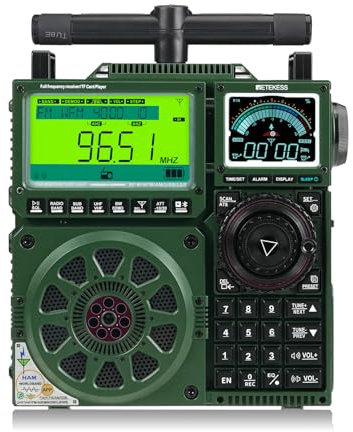 Retekess TR113 Radio Full Band,Air SSB,Radio Digitale Portatile,AvanzateRemoto App,Antenna Extra,Alta Qualità del Suono,Ricaricabile,LSB/USB,Adatto Agli Appassionati