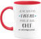 quotedazur - Mug Cadeau Boss Patron - Je Ne Suis Pas Parfait Mais Je Suis Chef - Tasse Cadeau Chef - Rouge/Céramique
