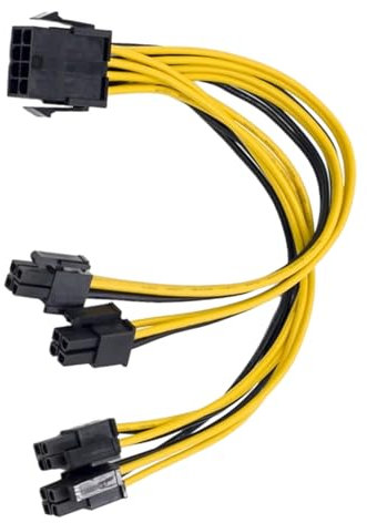 18 AWG 8-poliges Grafikkarten-Netzkabel für K80, A100, P40, V100, A6000, 8-polig, 8-polig, Splitterkabel, Netzkabel für Grafikkarte