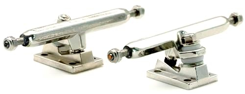 RACOFSB A2 Pro Fingerboard Trucks 36mm 34mm 32mm for Professional Finger Skateboard (36mm Chrome)