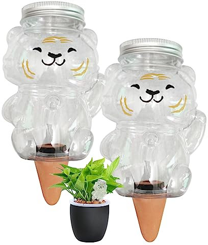 Bai42Ylou 2PCS BewäSserungskugeln Wasserspender Pflanzen BewäSserung Zimmerpflanzen SelbstbewäSserung BewäSserungskugel Zimmerpflanzen BewäSserung BewäSserungskugeln Groß Glas(Style 4)