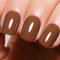 Ozzeal Gel Polish, 0.5 Fl Oz Dark Chocolate Brown Gel Nail Polish Autumn Winter Soak Off LED UV Art Starter Manicure Salon