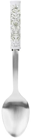 Laura Ashley 13-zoll Edelstahl Servierlöffel- Hitzebeständig, Spülmaschinenfest und Vielseitig Lange Löffel Mit Soft-touch-Griff, Perfekt zum Stilvollen Servieren