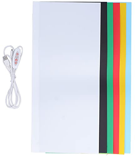 Mini Lightbox Folding Photography Softbox with LED and 6 Backdrops for Jewelry and Small Items Photography