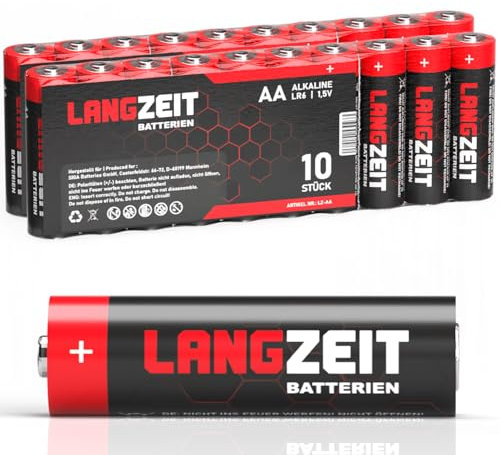 Langzeit Batterien AA 20 Stück Premium Mignon LR6 Alkaline Batterie 1,5V
