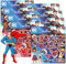 DC Comics Superman-Partygeschenke für Kinder – Bündel mit 200 Superman-Aufklebern mit Superman-Aufklebern für Kunst und Handwerk, Gastgeschenke und mehr, Superman-Partyzubehör für Jungen