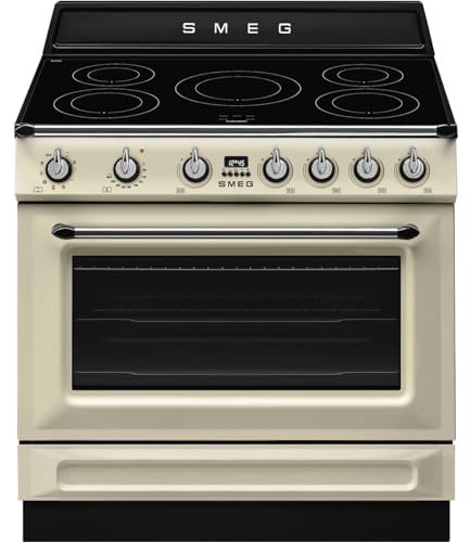 Cocina Inducción SMEG TR90IMP 90cm Crema 5 zonas