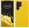 kwmobile Case Compatible with Galaxy S24 Ultra Case - TPU Silicone Cover - Works with Wireless Charging - Radiant Yellow