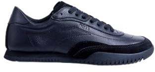 BOSS Men's Careton_Lowp_sdltb Low-Profile Trainers, Black, 8 UK