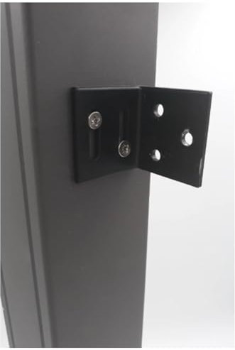 HORI Rahmenzaun Sichtschutzzaun Befestigungswinkel Set Metall Winkel zur Zaunmontage, passend für WPC Lamellenzaun/Rahmenzaun Zaunsysteme I 8 Stück