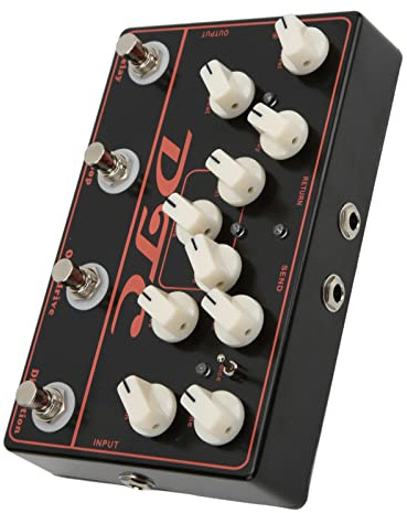 VGEBY Synthesizer-Gitarrenpedal, Elektrische Verzerrung, Overdrive, Loop-Verzögerung, 4-in-1-Effekt für Experimentelle Gitarristen