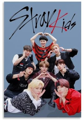 zotuuie Vintage Stray Poster Kids Skz Kpop Music Korean Boy Group Cover Für Zimmer, Ästhetische Leinwand-Wandkunst, Schlafzimmer-Dekor Posters 12x18inch(30x45cm)