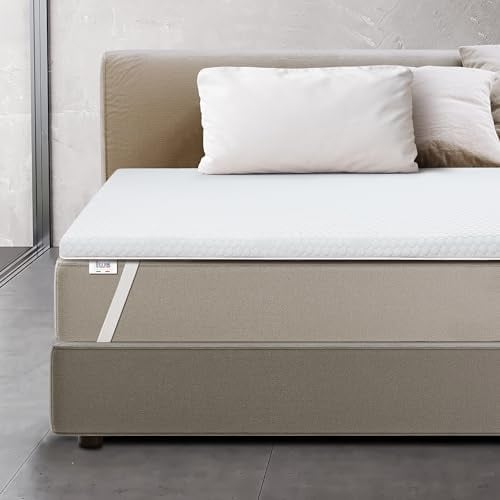 Matratzen Topper und antimykotisch 90x200cm Memory Foam H3 | Orthopädische Matratzentopper, belüftet | Matratzenauflage 6 cm | Gepolstert, mit abnehmbarem Bezug