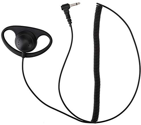 Wendry Auricolare Walkie Talkie, Cuffia Auricolare Tipo D-Shell da 3,5 mm per Radio ICOM Kenwood, Tappi per Le Orecchie con eliminazione del Rumore