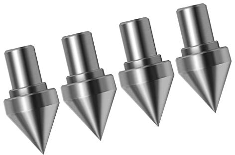 perfeclan 4er Mitlaufende Körnerspitze Zentrierspitze Rollkörner Heavy Duty Live für Drechsler, Morsekegel