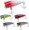 senvenelec 5Pcs Wobbler Angelköder, Kunststoff Hart Köder Angelhaken, Angelköder Hecht Wobbler Kunstköder, Fischköder Bionic, für Süßwasser Brine Fishing, Forelle, Barsch, bionischer starrer Köder.