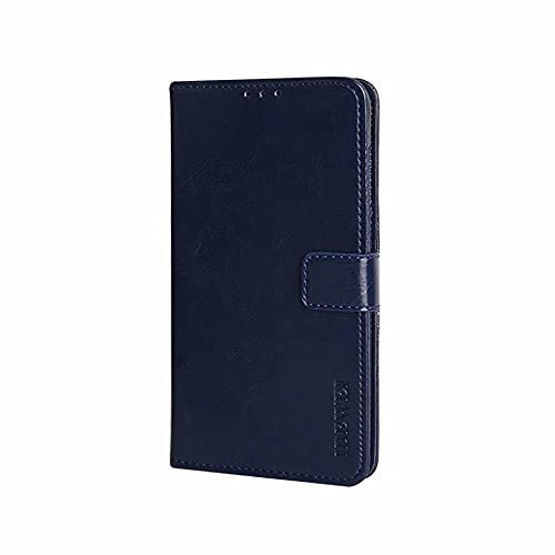 COQUE Étui pour téléphone Portable Vivo Y52 5G,étui à Rabat en TPU + Cuir,avec Support,Portefeuille avec Fente pour Carte,Protection Antichoc pour Vivo Y52 5G-Bleu