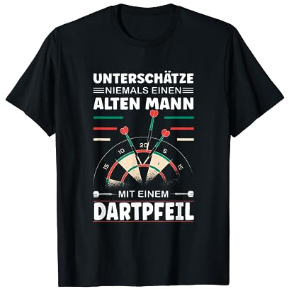 Dartspieler, Darts Zubehör Dartpfeile Steeldart Dart T-Shirt