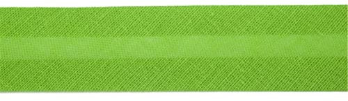 Jajasio Baumwoll Schrägband 25mm breit in 24 Farben, Einfassband Baumwolle Nahtband 16 ? maigrün
