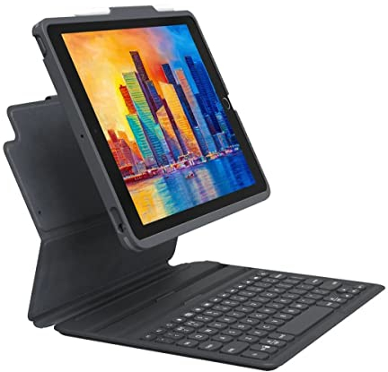 ZAGG Pro Keys Tastatur & Hülle Apple iPad 10,2 Zoll (Deutsch), 103407137, Schwarz