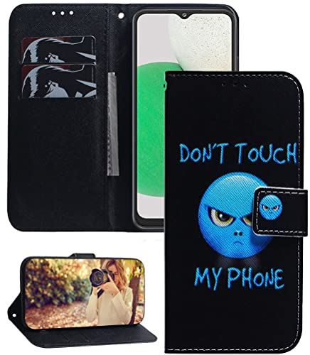 COTDINFOR Compatible with Nokia G11 Plus Hülle Art Painted Schutzhülle Flip Handy Tasche Magnet Standfunktion Etui Cover Handyhülle für Nokia G11 Plus Case Angry Face TX-CH.