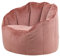 Icon Sirena Sitzsack Sessel für Erwachsene, Rosa, Flauschiger Samtstoff, Riesen Sitzsack Samt mit Füllung, Bean Bag Chair, Bequemer Sessel Wohnzimmer, Lounge, Schlafzimmer, Büro