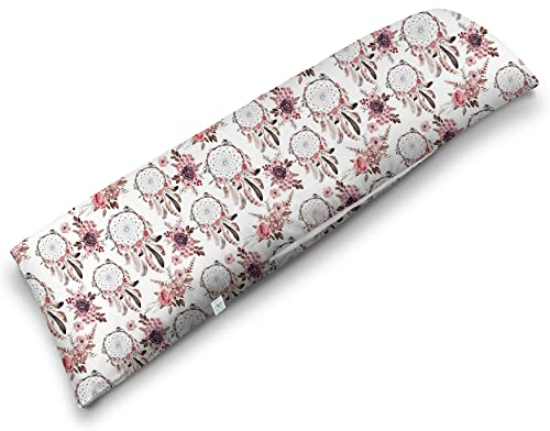 ekmTRADE Seitenschläferkissen 40x145cm Langkissen ergonomisches Schlafkissen, erholsamen Schlaf optimale Druckentlastung, Körperanpassung, für Schwangere, Stillende & Allergiker (42, Kissen mit Bezug)