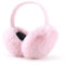 Airmoon Ohrenschützer für Frauen - Winter-Ohrenwärmer - Weiche & warme Kabelstrick-Pelz-Ohrschützer - Ohrenschützer für kaltes Wetter (rosa2)