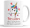 Bossicorn Mug Boss Unicorn Cup for Fathers Day Birthday Christmas Funny Mug Present for Work Boss