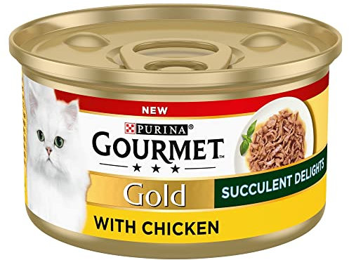 Gourmet Gold Succulent Delights Adult Wet Cat Food Chicken 85g