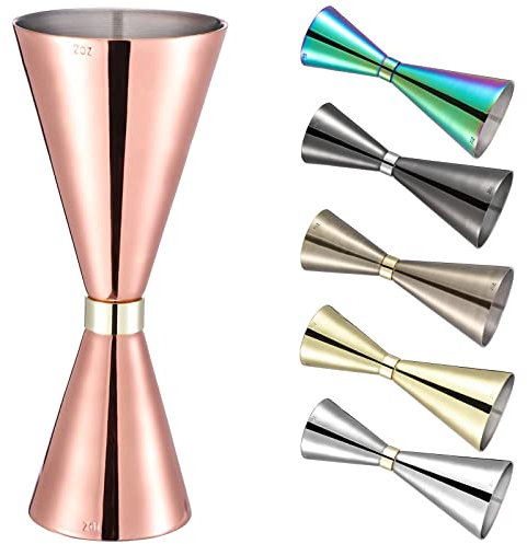 Jigger da 60 ml/30 ml, jigger giapponese finito con misure interne, accessori da bar cocktail misurino jigger per barista