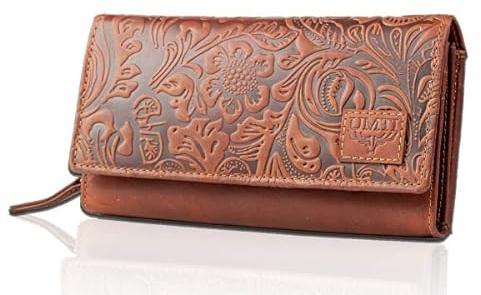 Leder Damenbörse Damen Geldbörse Börse 23- (100A) Damen Portemonnaie Damen Geldbörsen Damen Geldbeutel Damen Portmonee Damen Portmonai Cognac