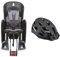 Polisport Bilby RS Fahrradkindersitz | Kindersitz für die Sattelrohrmonage | für Kinder zwischen 9 und 22 kg | grau & FISCHER Erwachsene Fahrradhelm, Radhelm, Cityhelm Urban Levin, S/M, 52-59cm