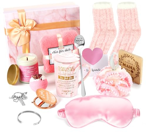 FTUREERA Muttertagsgeschenke, Geschenke für Mama, Geburtstagsgeschenk für Mama mit 400 ML Tasse, Duftkerze Geschenke zum Muttertag Geschenke für Mama Muttertag Weihnachten