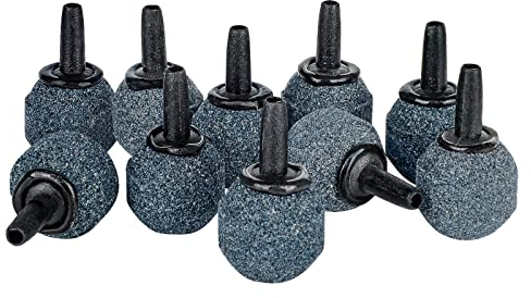 Pawfly Aquarium Pierre à air 2cm Boule Diffuseur de Bulles d'air pour Pompes à air Nano, Petits seaux et Aquariums, 10 pièces