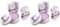 Luvia Pinselreiniger Kosmetik - Brush Soap Flieder – Zur Kosmetik-Pinsel-Reinigung - Beauty-Blender Seife - 100g XXL Schminkpinsel Reiniger Brush Cleaner For Makeup (Packung mit 2)
