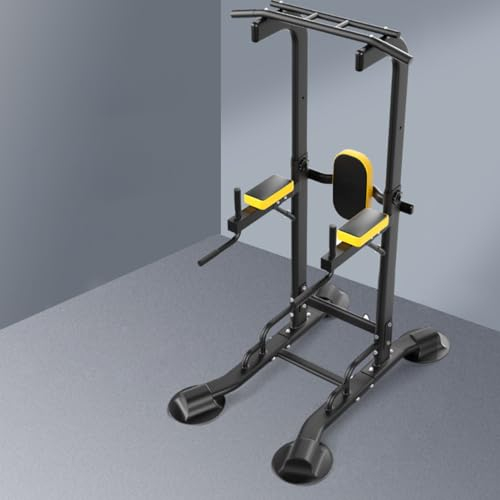 Power Tower Dip Station Klimmzugstange Freistehend, Kraftstation für Zuhause, Höhenverstellbar (155-240cm). Verstellbar bis 160 kg Nutzergewicht