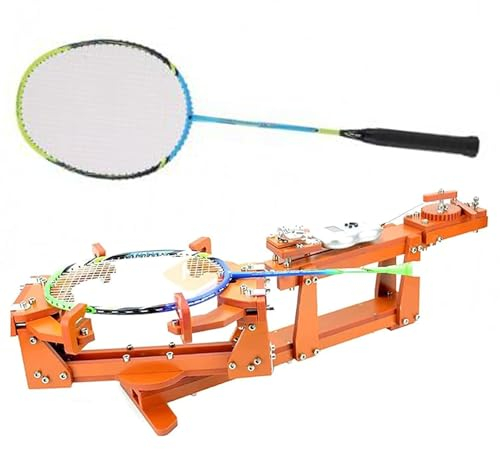 ExoticaBlend Badmintonschläger-Bespannungsmaschine, Tennisschläger-Bespannungsmaschine, 6-Punkt-Badminton-Bespannungsmaschine mit Fester Winde