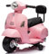 Vespa moto elettrica per bambini con schienale per bambini 2 anni Batteria 6V 4,5A Carico massimo 25KG tempo di guida 45 MINUTI Motore: 1x35W Verde Acqua (Rosa)