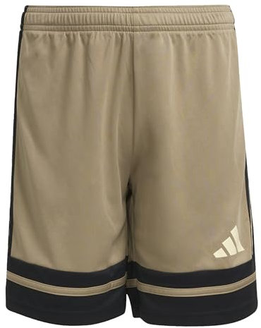 adidas Unisex Kinder SQUADRA25 Short Kids, Blanch Cargo/Black/Warm Vanilla, 13-14 Years