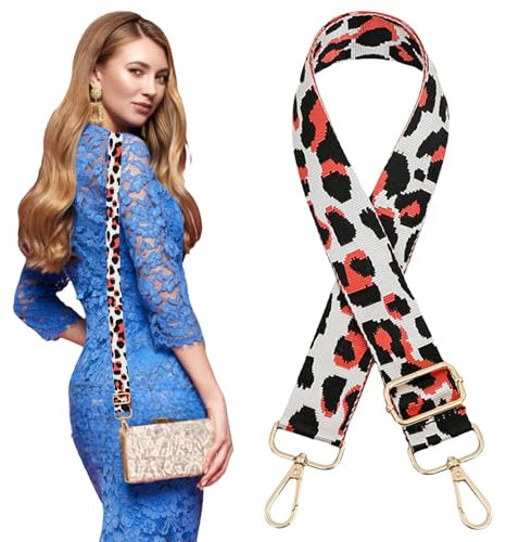 Bodybag Damen Breiter Gurt Taschengurt -Schultergurt für Taschen Ersatz Verstellbare Schulterriemen mit Metall Drehhaken Breitem 0840