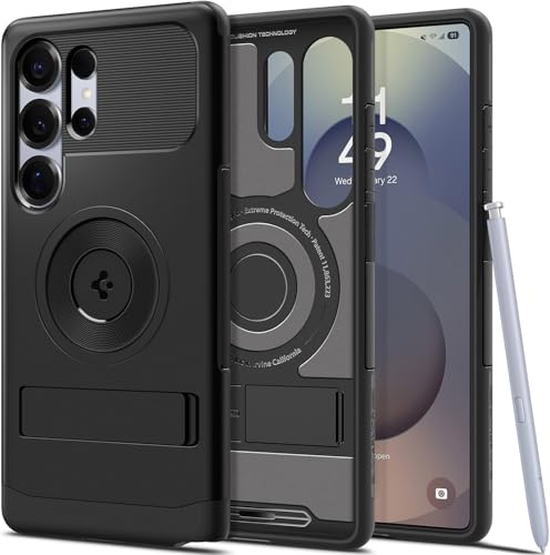 Spigen Slim Armor MagFit Schutzhülle für SP691 (2025) [Schutz in Militärqualität], kompatibel mit MagSafe, Schwarz