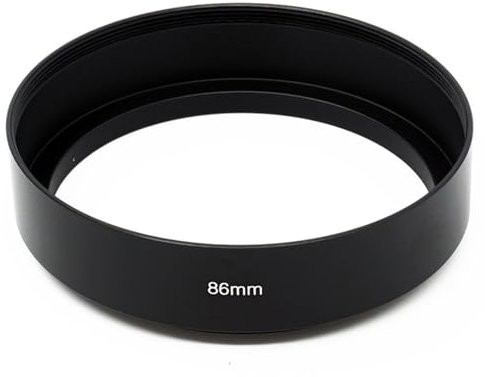 DSHYTDRF 86 mm x 1, 95 mm x 1, 105 mm x 1 Gewinde-Gegenlichtblende aus Metall for Standardobjektive(86mm)
