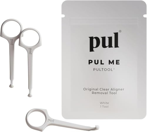 PUL Aligner Removal Tool - White | Safe & Hygienic Hook for Invisalign & Retainers | Gentle BPA-Free Design for Daily Use | Pack of 3