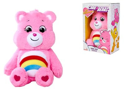 Simba - Glücksbärchi Hurrabärchi Kuscheltier 35cm – Kuschelweiches Plüschtier in rosa – Für Kinder und Erwachsene – Niedliches Geschenk – Original Sammlerstück – Stofftier für Mädchen und Jungen