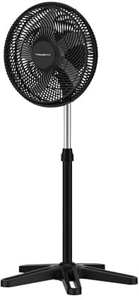 Rowenta Turbo Essential ventilador de pie, Potente, 3velocidades, Diseño duradero, Menor consumo energético, VU3110F3, 35 m3/min, 3 velocidades