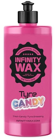 Infinity Wax Tire Candy 1L, glänzendes Reifengel mit Bonbonduft, dick, wasserbasiert, silikonfreies Reifendressing, ohne Riemen, OEM-Optik, großes Format für Detailer