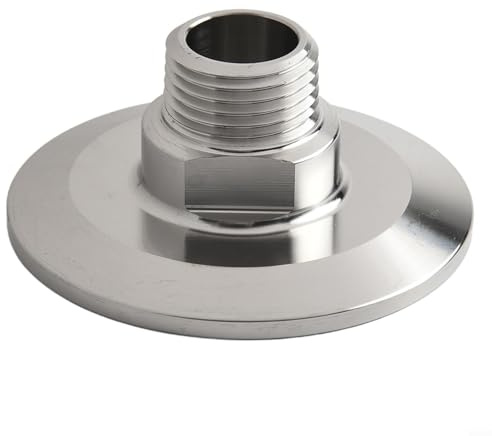 25 Edelstahl-Tri-Klemmen-Adapter mit 1 über 2 für NPT-Außengewinde, 762 cm, Milchprodukte, Sanitärarmatur, Stahl, Lebensmittel für Plus-Getränkeindustrie, 64 m