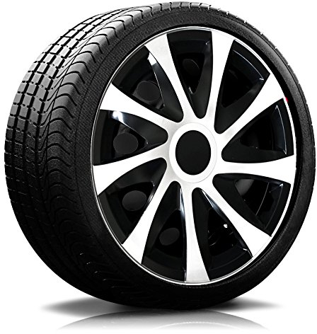 14 Zoll RKK04 Multi-Color Line (Schwarz-Weiss) Radkappen/Radzierblenden 4 Stück